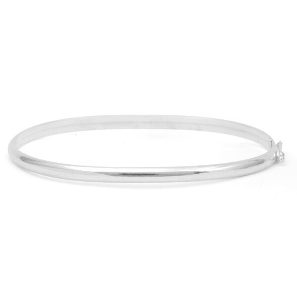 Bracelete Clássico Fio Ovalado Grosso Prata 925