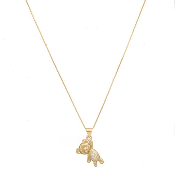 Colar Ursinho Delicado com Mini Zircônias