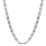 Colar Elo Palastrine 45 cm Ródio Branco